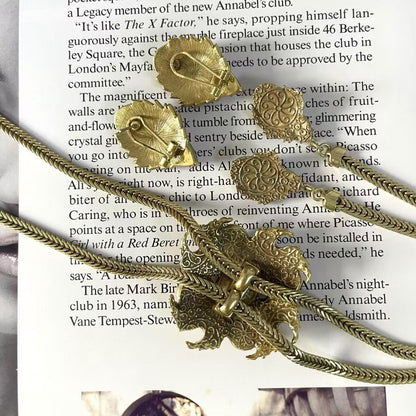 Royal-Inspired Adjustable Necklace: Heavy-Duty Brass with Purple Rhinestone Florals